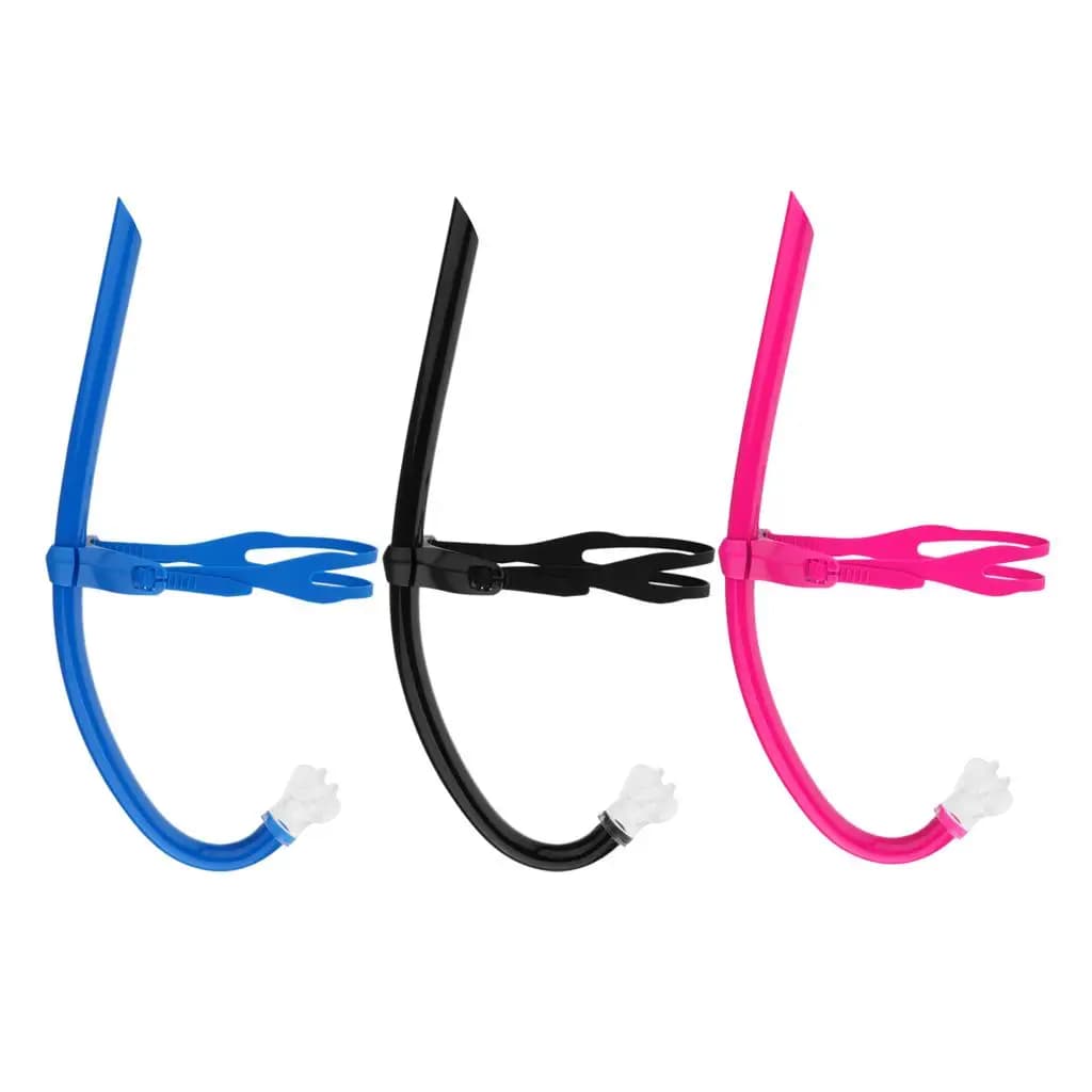 Silicone Diving Snorkel Adjustable Training Tube Underwater Breathing Apparatus Swimming Gear for Swimmer Fitness Practice