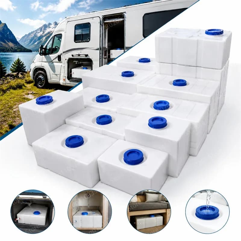 Food Grade RV Fresh Water Holding Tank Leak Proof Thickened Plastic Water Container For Camper Van Caravan Camping