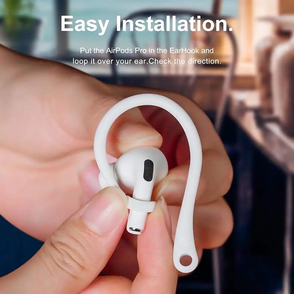 Sports Protector Silicone Anti-lost Earhooks Protective Ear Hook Earphone Holders Secure Fit Hooks For Apple AirPods 1 2 3 Pro