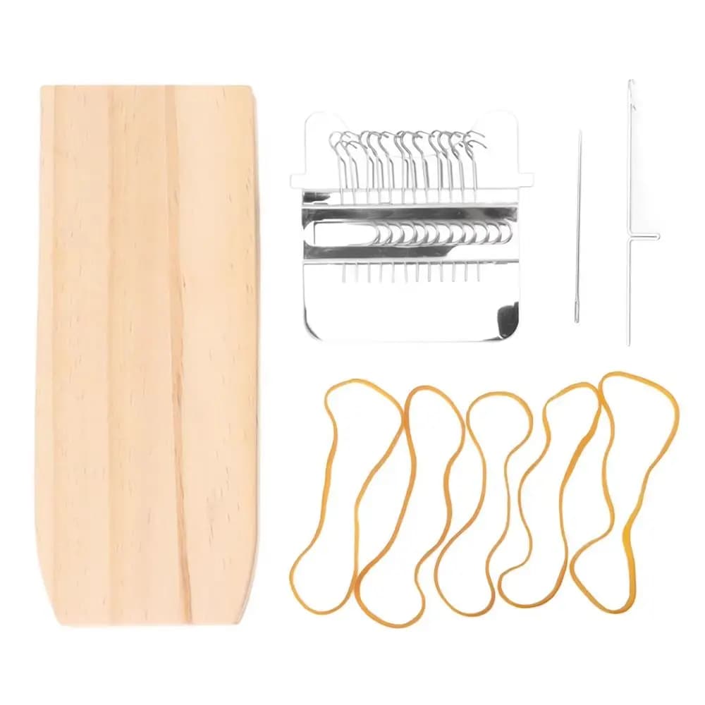 Clothes Mending Wooden Mini Loom Quickly Makes Rectangular Speedweve Darning Loom Portable Darning Machine Fun Weaving