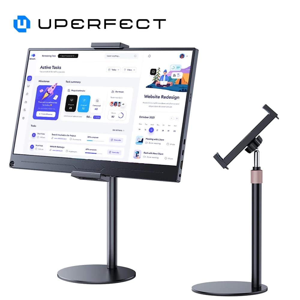 UPERFECT UStand D6 Portable Monitor Stand For 13.3inch-17.3inch Tablet Monitor Stand Holder Heavy Duty Wider Base With 4.7’’-17