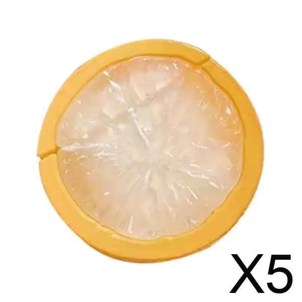 Nice Yellow Lemon Silicone Earphone Case Fall-proof Portable Refill Accessories for Wireless Headphone Box