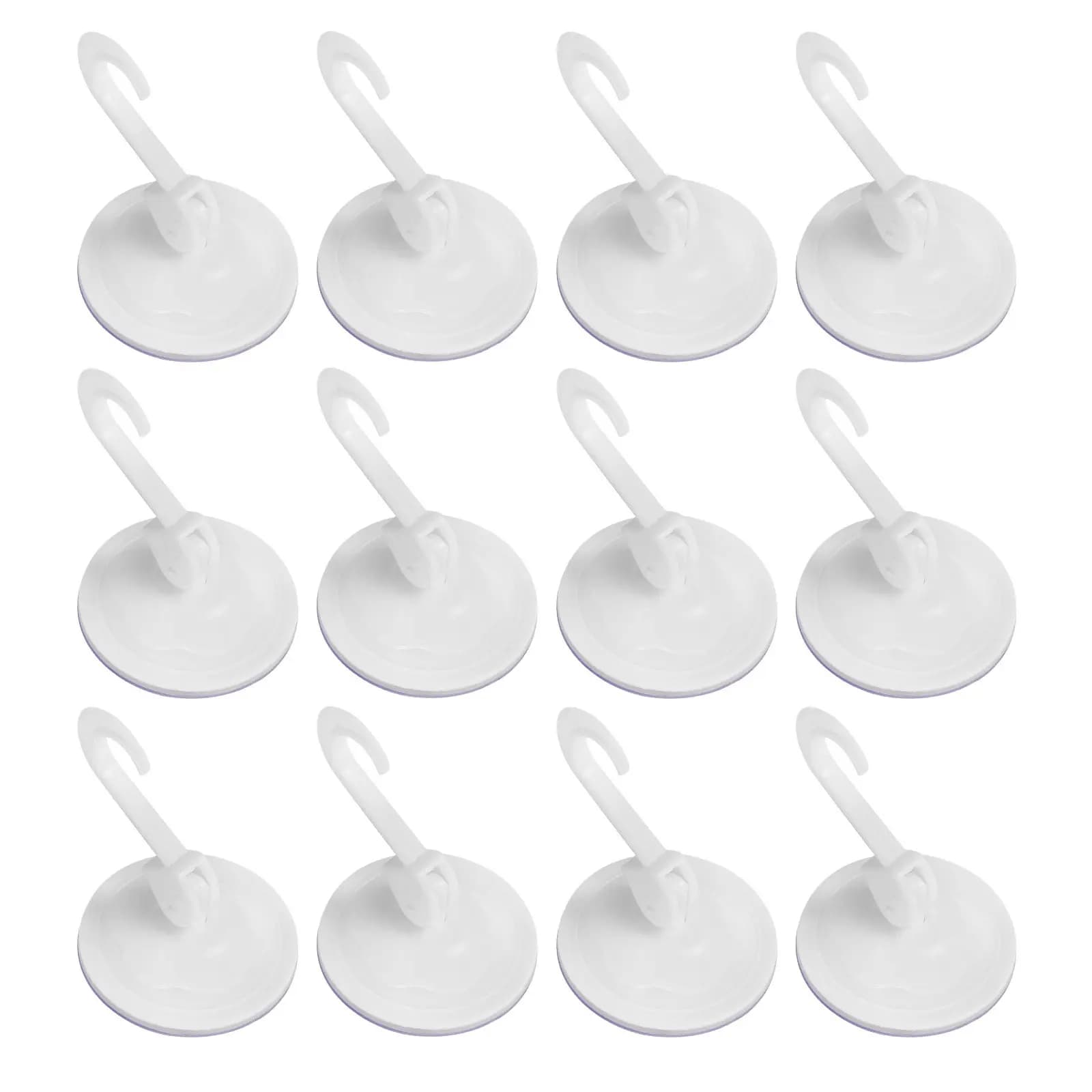 15 Ganci a Ventosa Resistenti in PVC e PP, Adesione Forte, Senza Tracce, per Cucina, Bagno, Vetro e Ceramica