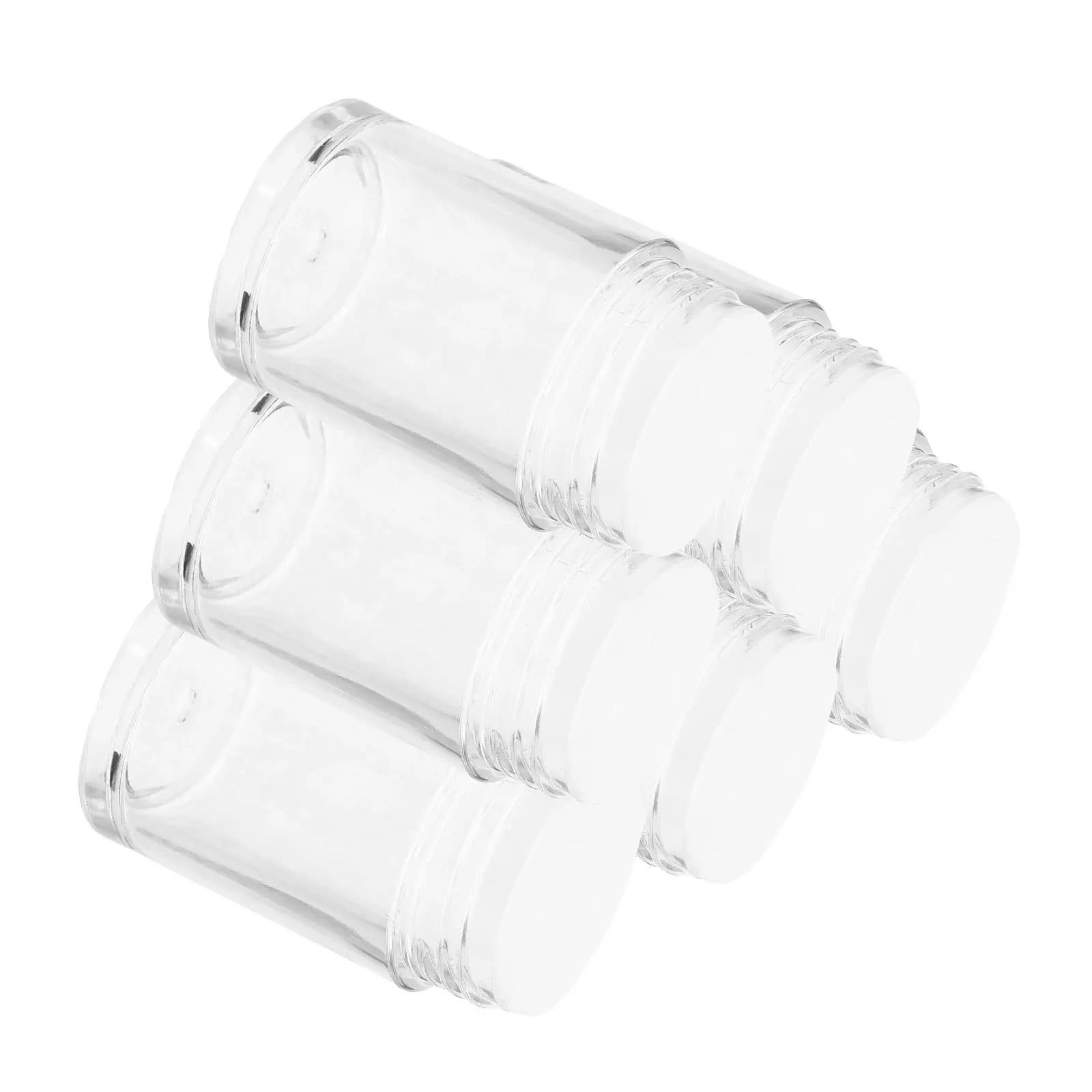 Set da 6 Contenitori Portatili per Polvere Libera con Coperchio a Chiusura Ermetica e Design a Foro Aperto, Ricaricabili per Fondotinta Fai-da-te