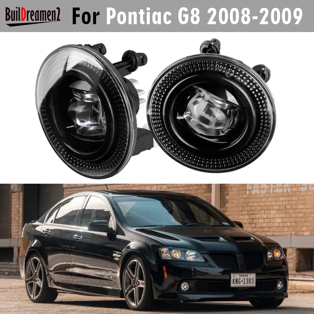 2 X 30W Car Front Bumper LED Lens Fog Light Assembly Daylight PSX24W For Pontiac G8 2008 2009