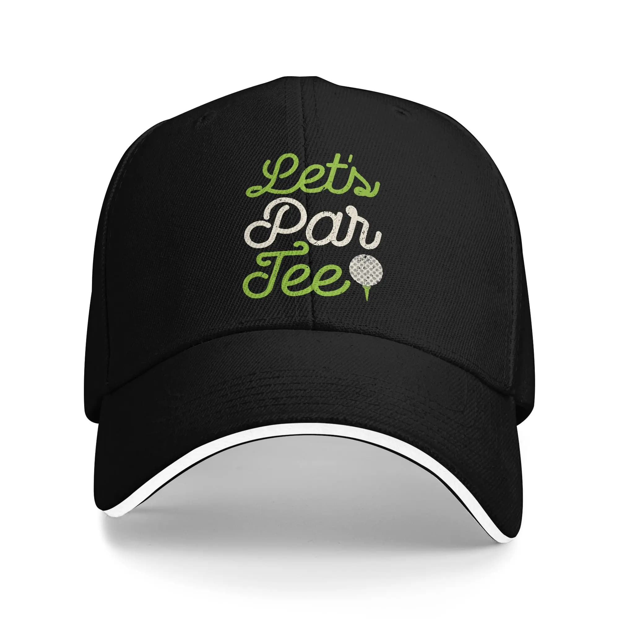 Cappellino da Baseball Let's Par Tee Golf, Cappello Trucker da Esterno per Palestra e Protezione Solare, Cappellino Snapback Elegante con Stampa per Uomo e Donna