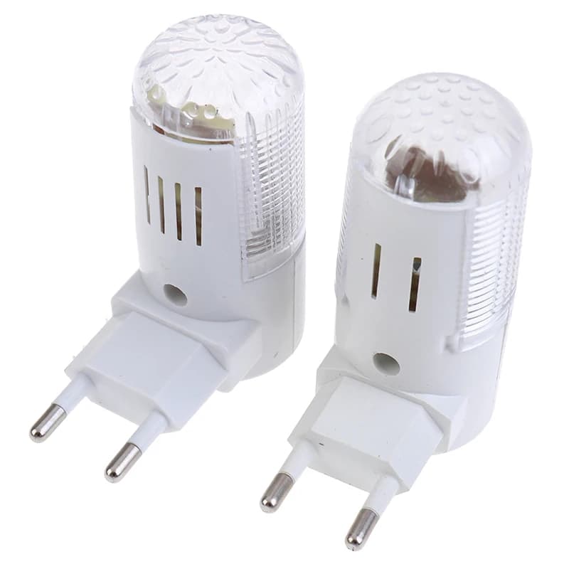 2 pezzi 3W 4 LED luce notturna spina europea luce di emergenza lampada da parete illuminazione camera da letto di casa