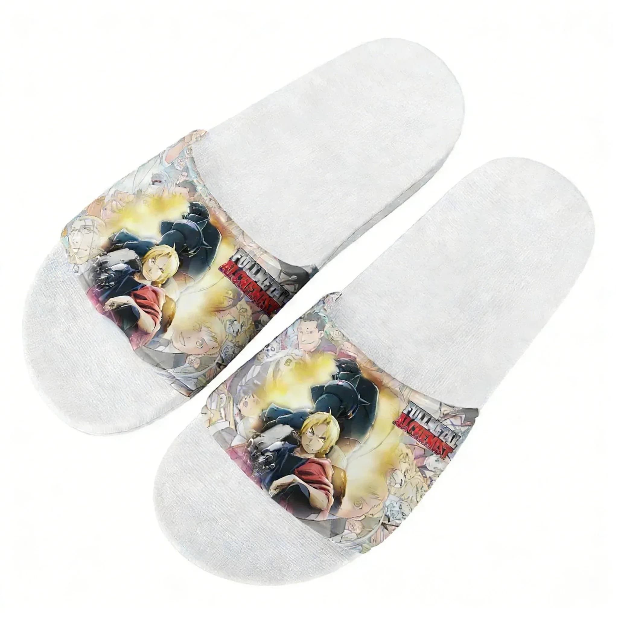 Sandali Fullmetal Alchemist, pantofole da casa, scarpe da acqua, per uomo, donna, adolescenti, sandali da bagno, spiaggia, piscina, personalizzabili