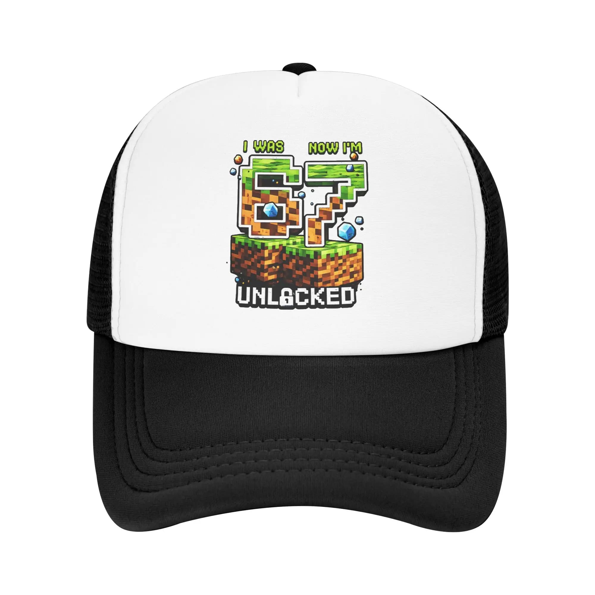 Baseball Hat with Mema '7° Birthday: For 6 years I have been, now I am 7' for Men and Women, Breathable, Trucker Style, Streetwear, Snapback, Dad Hat