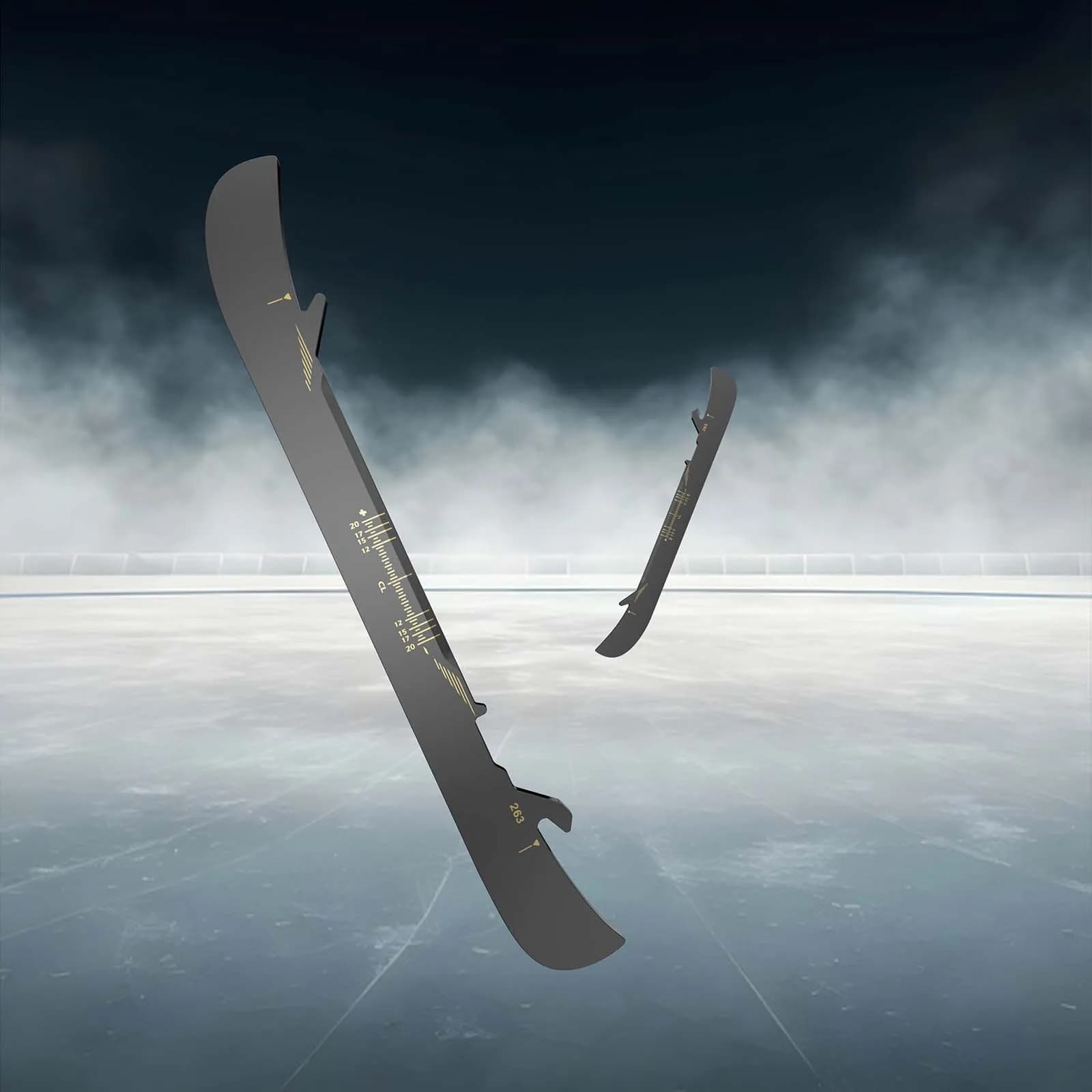 POROS Personalizza il nuovo materiale Produzione all'ingrosso Hockey su ghiaccio Lama per pattini in acciaio con rivestimento protettivo