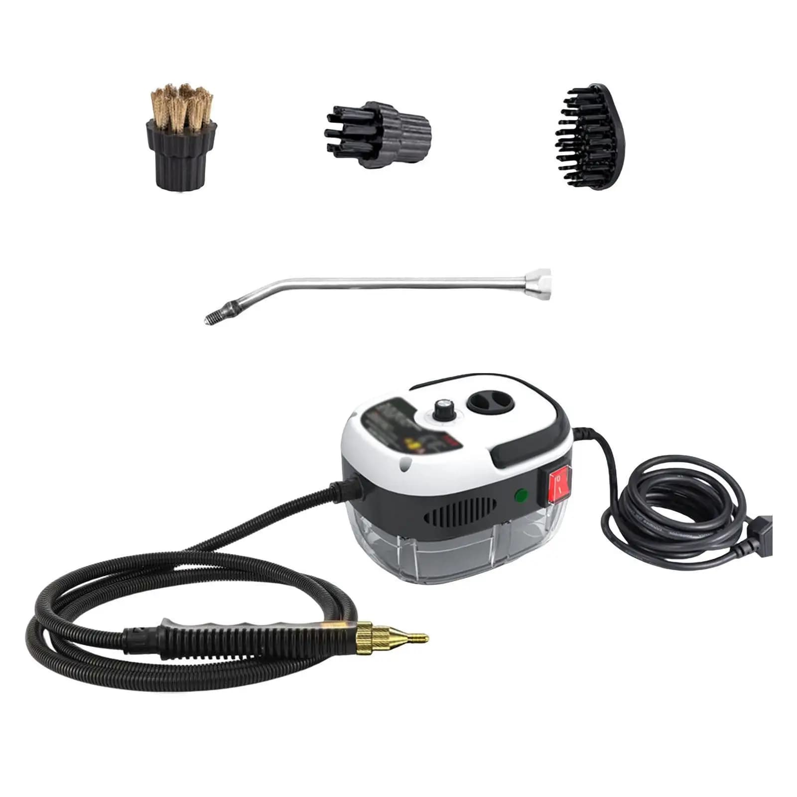 Pulitore a Vapore Portatile 2500W per Piastrelle, Auto, Cucina, Macchina per la Pulizia di Macchie d'Olio, Mobili e Tappeti