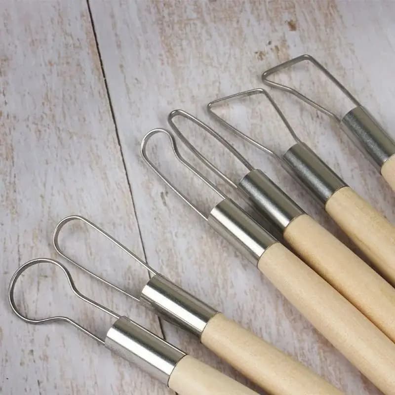 6 pezzi stampi per cerchi in acciaio raschietto per argilla polimerica modello geometrico strumento per intaglio argilla morbida taglierina seghettata scolpire timbro in ceramica