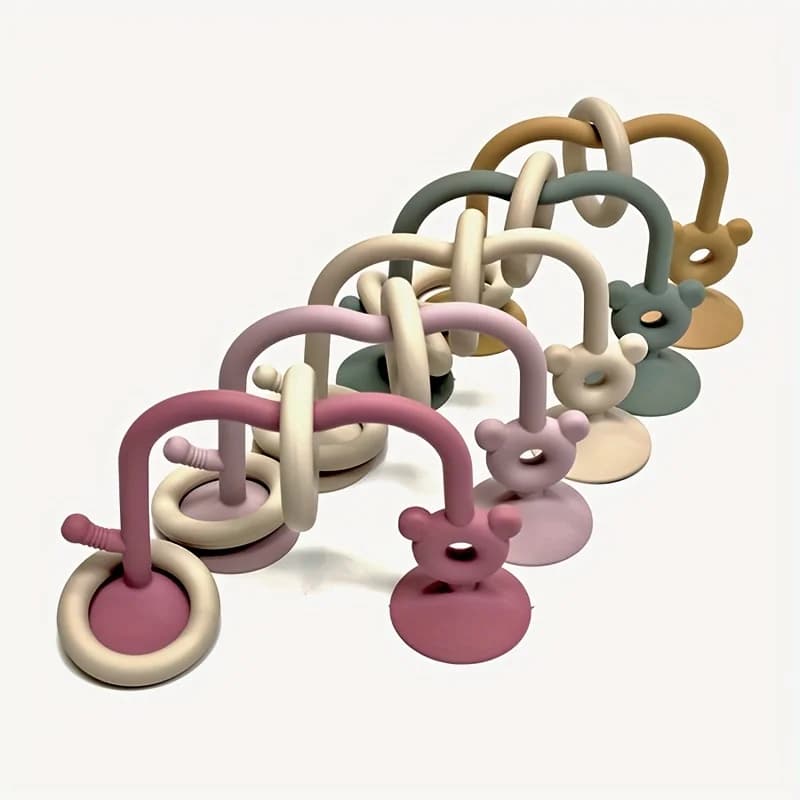 1 pezzo, giocattolo del gioco di puzzle per l'educazione precoce in silicone, perline di avvolgimento del giocattolo da tavolo in silicone