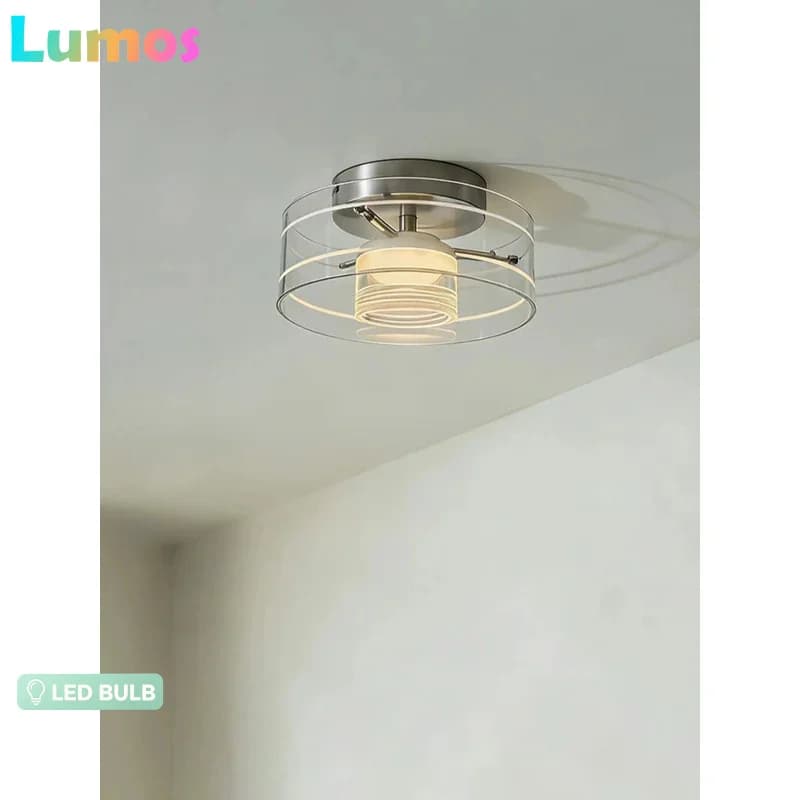 PF Modern Minimalist Corridor Lights Ring High-End Glass LED Living Dining Room Bedroom Ceiling Lamps Home Decor Lightin