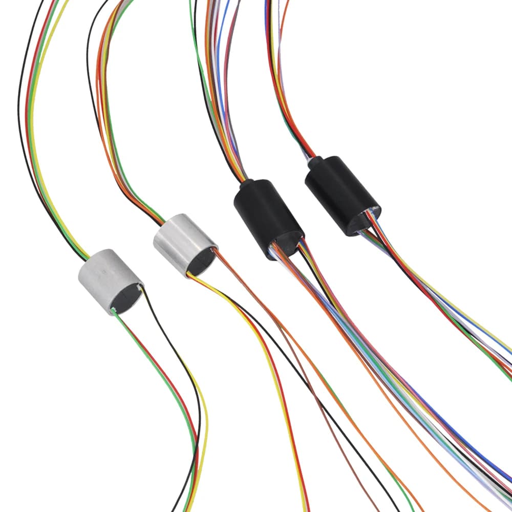 Dia.6/6.5/7.5mm Metal Visual Anchor Fish Slip Ring 2/4/8/12CH 1A 2A Slipring Rotating joint for RC Drone PTZ Gimbal