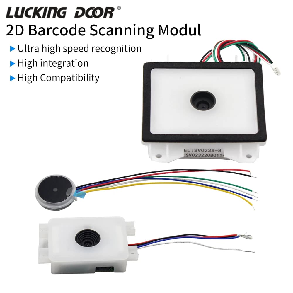 GM861S Interfaccia UART/USB Codice a barre 1D/2D Codice QR Modulo lettore di codici a barre Installazione fissa incorporata LED bianco verde Plug And Play