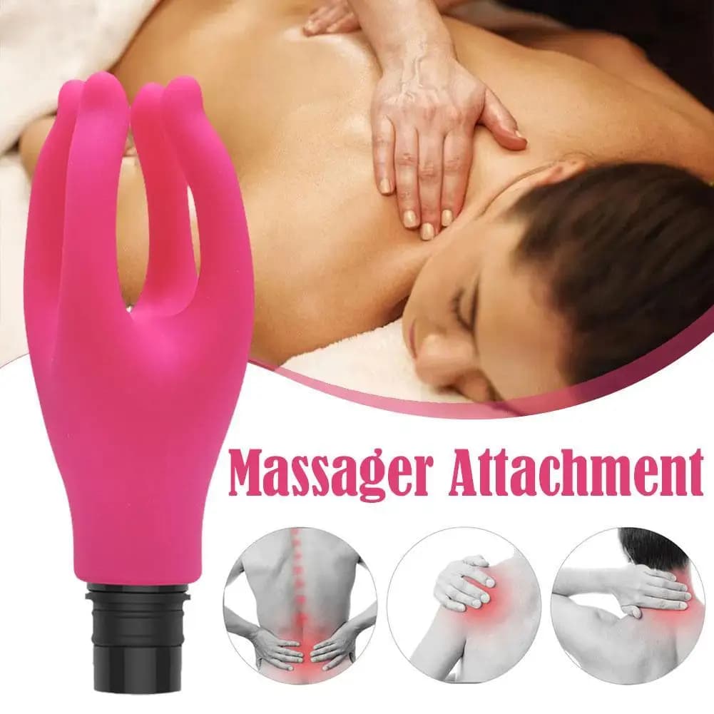 3 Size Massage Head Massage Head Massage Gun Heads with Water Fin Material 4 Silicone Artificial Head Washable Massage H6K6