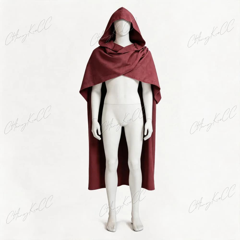 Medieval Hooded Cloak Linen Renaissance Cape With Hood - Halloween Hobbit Cosplay Witch Wizard LARP