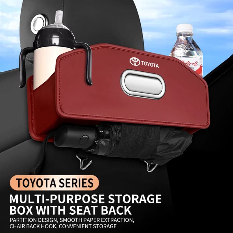Car Seat Back Hook, Glass Door, Car Seat Back Box, indispensable for Toyota Corolla Camry RAV4, Car Sticker