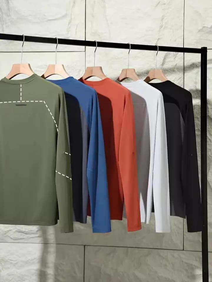 Dragon Scale Battle Armor UPF40 Primavera Estate T-shirt a maniche lunghe ad asciugatura rapida per coppie, per corsa all'aperto, protezione solare, sportiva...