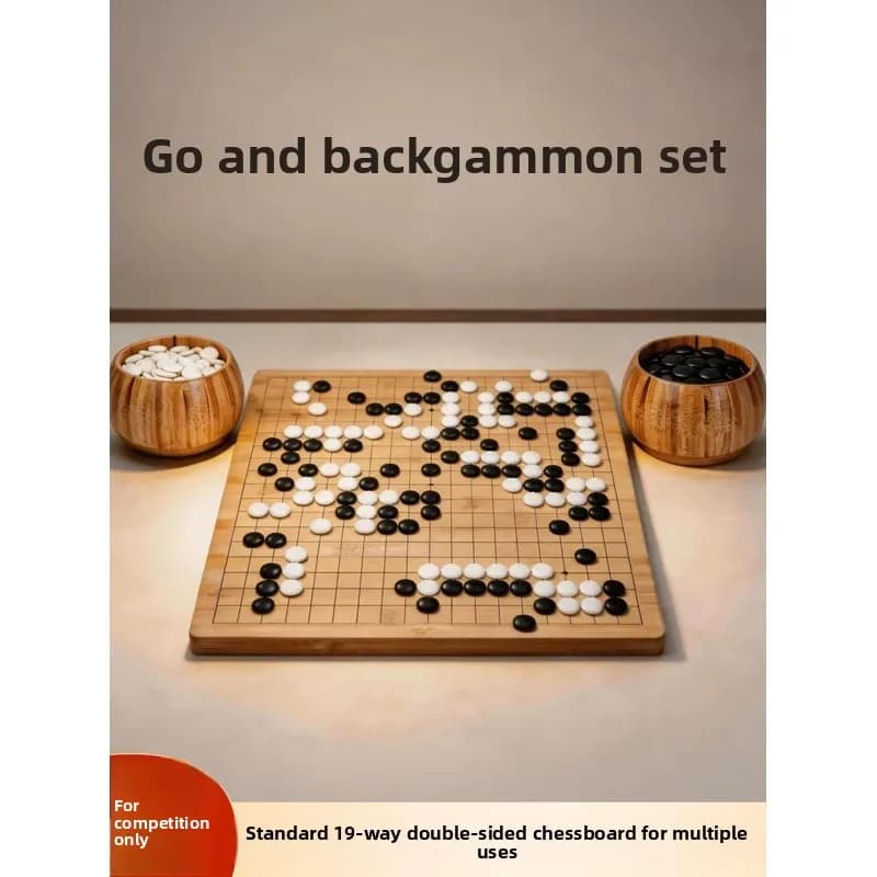 for Go Gobang Chess 2 in 1 Chessboard Set for Primary School Students High end Competition 19 way Adult Edition