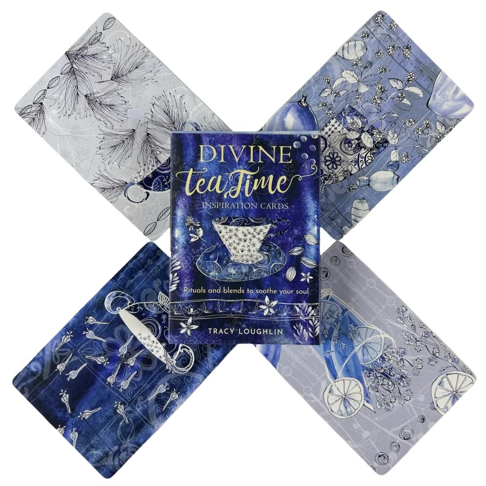 Divine Tea Time Inspiration Cards Oracle A 40 Tarot English Divination Edition Deck Board Games