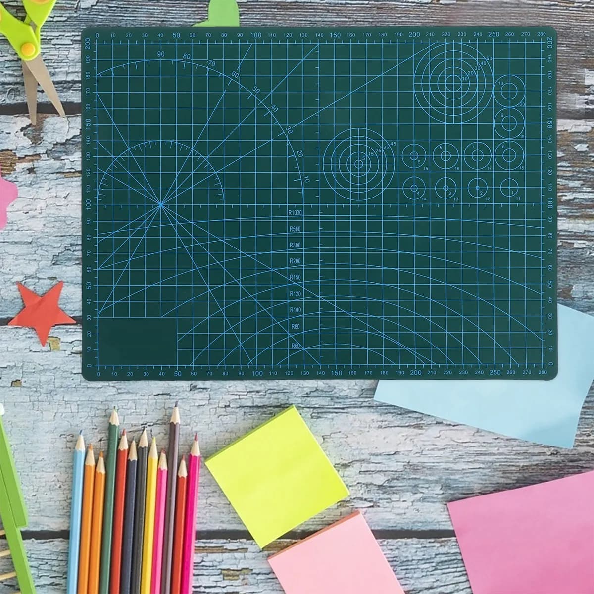 Tappetino da Taglio Autoriparante in PVC, Protezione per Tavolo, per Quilting, Cucito, Scrapbooking, Uso Professionale per Artigianato