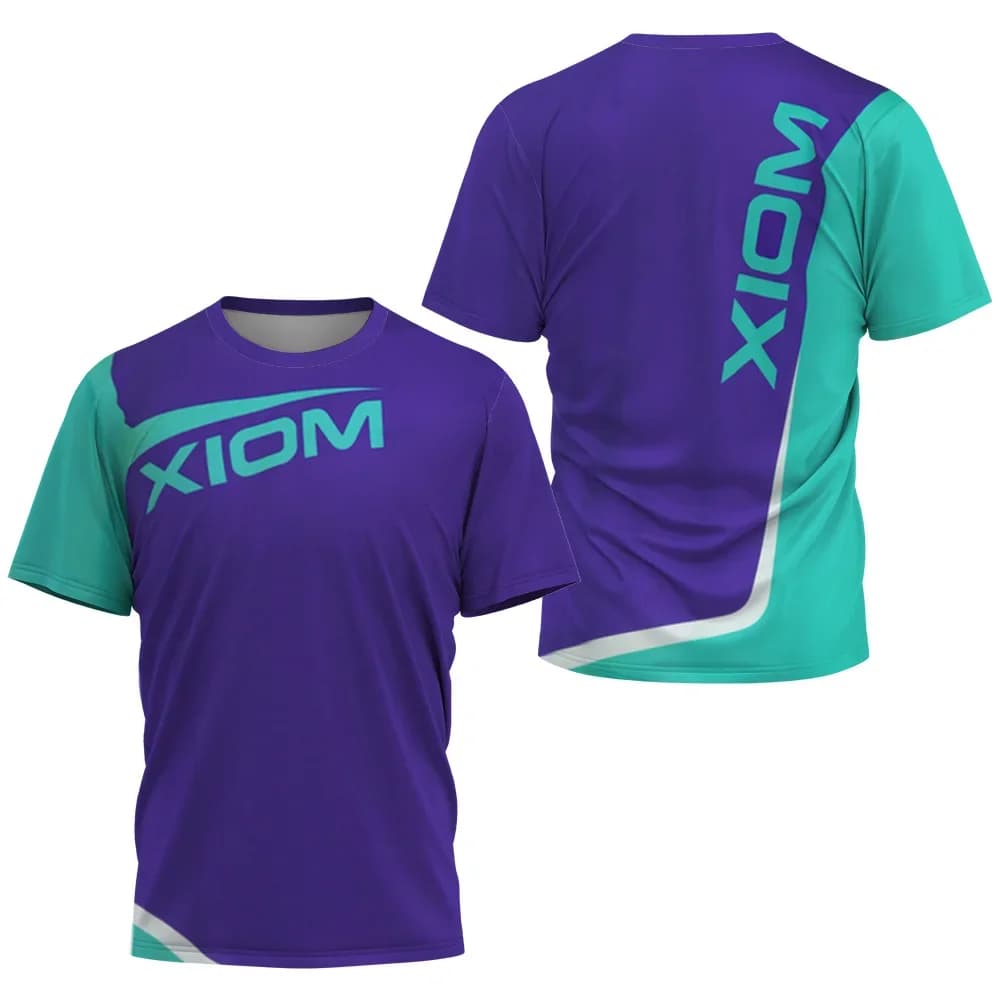 T-shirt da tennis tavolo da uomo di tendenza, maglietta estiva da tennis e badminton, top da club di tennis tavolo a manica corta ad asciugatura rapida
