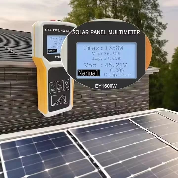 Corrente di tensione di Watt misurabili con range automatico da 1600 W del tester solare multimetro digitale per pannello solare fotovoltaico MPPT