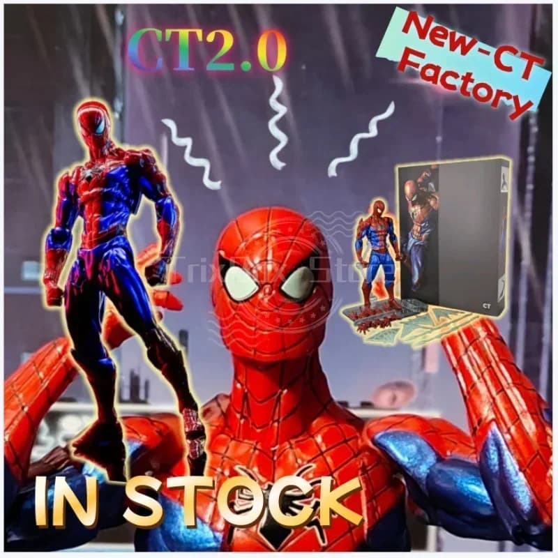 Nuovo Originale IN STOCK CT Toys Spider-Man 2.0 Action Figure Amazing Yamaguchi Agent Venom MAFEX Modellino da Collezione Anime Regalo
