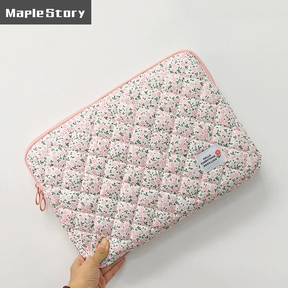 Borsa per laptop da 14 pollici per Macbook Air/Pro, custodia floreale da 16 pollici per notebook Lenovo Asus HP Dell, borsa portatile, custodia per iPad da 11 pollici