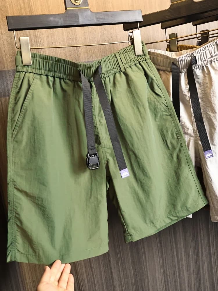 Pantaloncini Estivi Leggeri e ad Asciugatura Rapida per Uomo, Colorati, Sportivi, Traspiranti, Freschi, Casual, alla Moda con Cintura