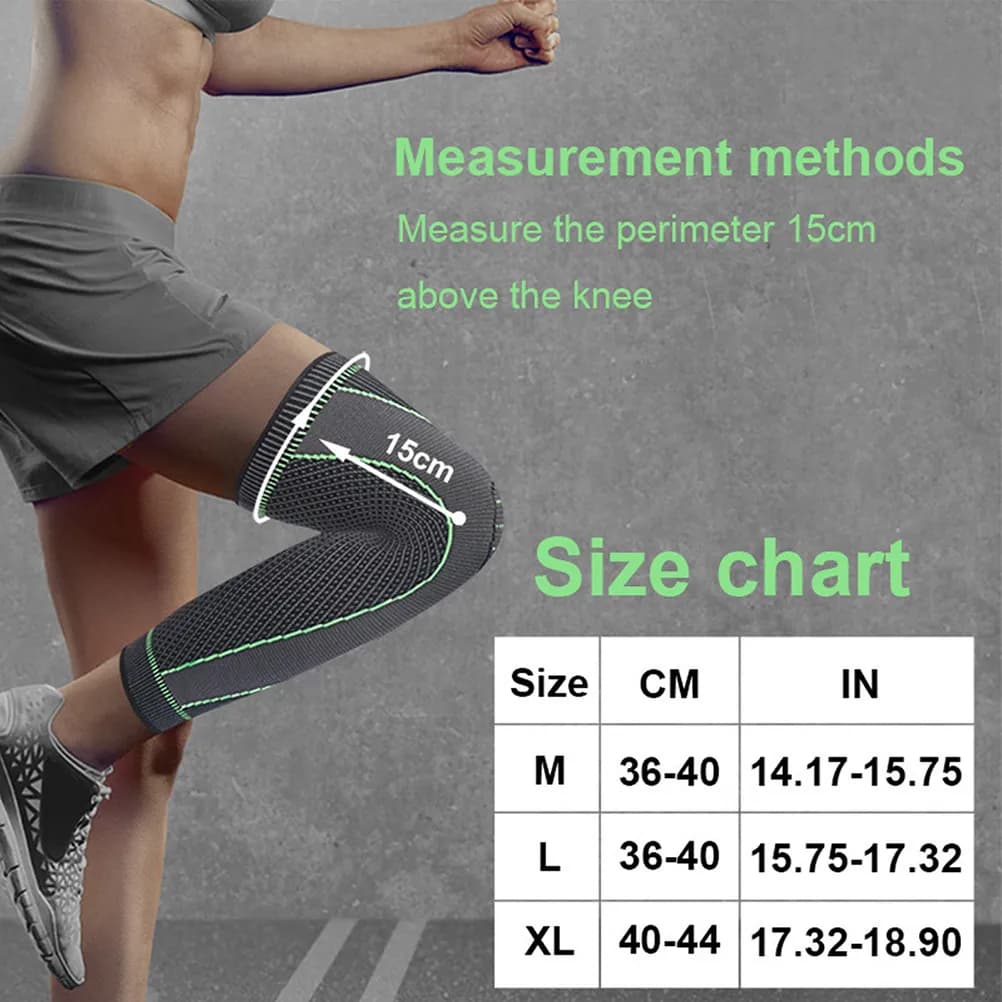 Supporto per Ginocchio Traspirante in Nylon, Protezione Elastica Multifunzione per Fitness, Corsa, Basket e Calcio