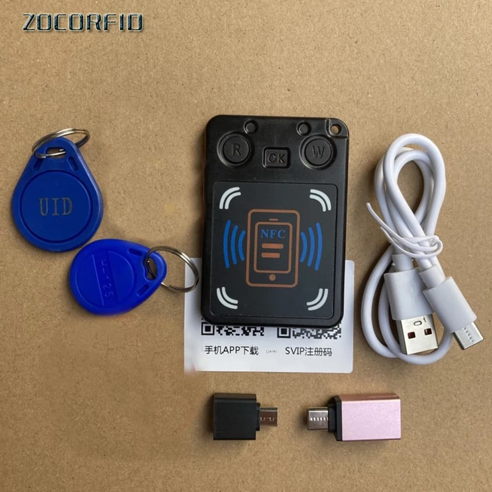 NFC-PM8 RFID Smart Chip Card Copier lettore di chiavi di crittografia NFC duplicatore di Token 13.56Mhz 125Khz RFID Clone scrittore riscrivibile