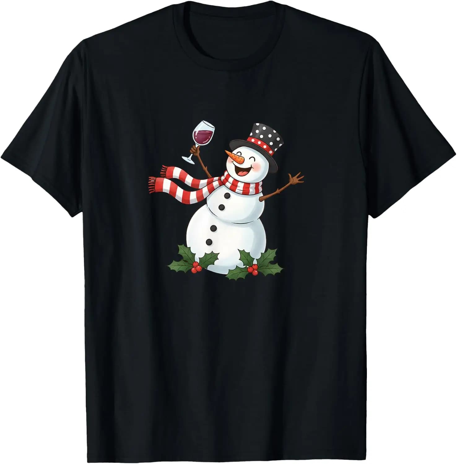 Cheers To Winter Holidays T-Shirt Creative, Personalized, Novel, With Women's and Men's Breathable