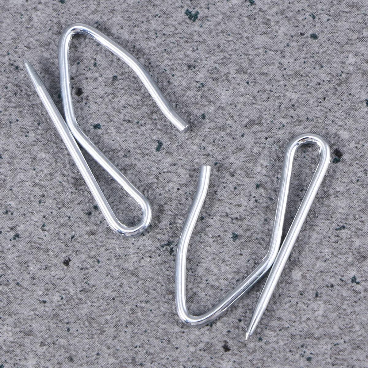 100 Pezzi Ganci per Tende a Forma di S in Metallo, Resistenti alla Ruggine, per Nastri per Tende, Binari, Pattini e Pali