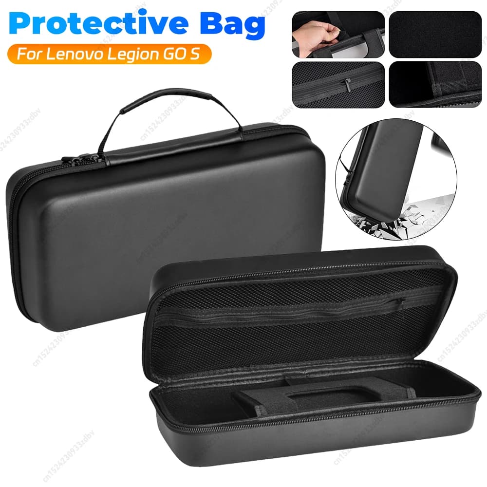 Custodia Rigida EVA per Console di Gioco Portatile Lenovo Legion Go S, Borsa Antiurto Impermeabile