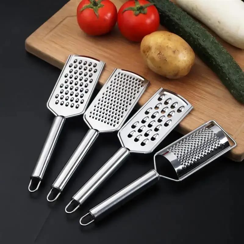 Grattugia per formaggio portatile in acciaio inossidabile Grattugia multiuso per alimenti da cucina per articoli da cucina per frutta e verdura al cioccolato, burro