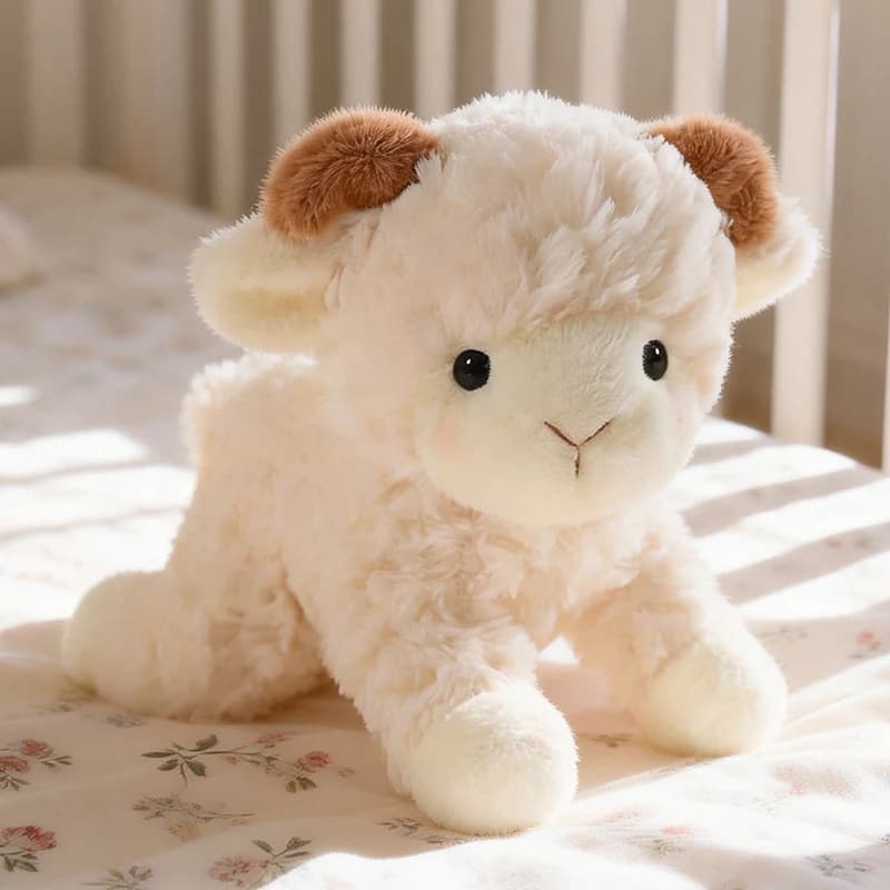 Simulated Lamb Series Soft Plush Toys Adorable Animal Sheep Hugging Pillow Sleeping Companion Dolls Birthday Gifts
