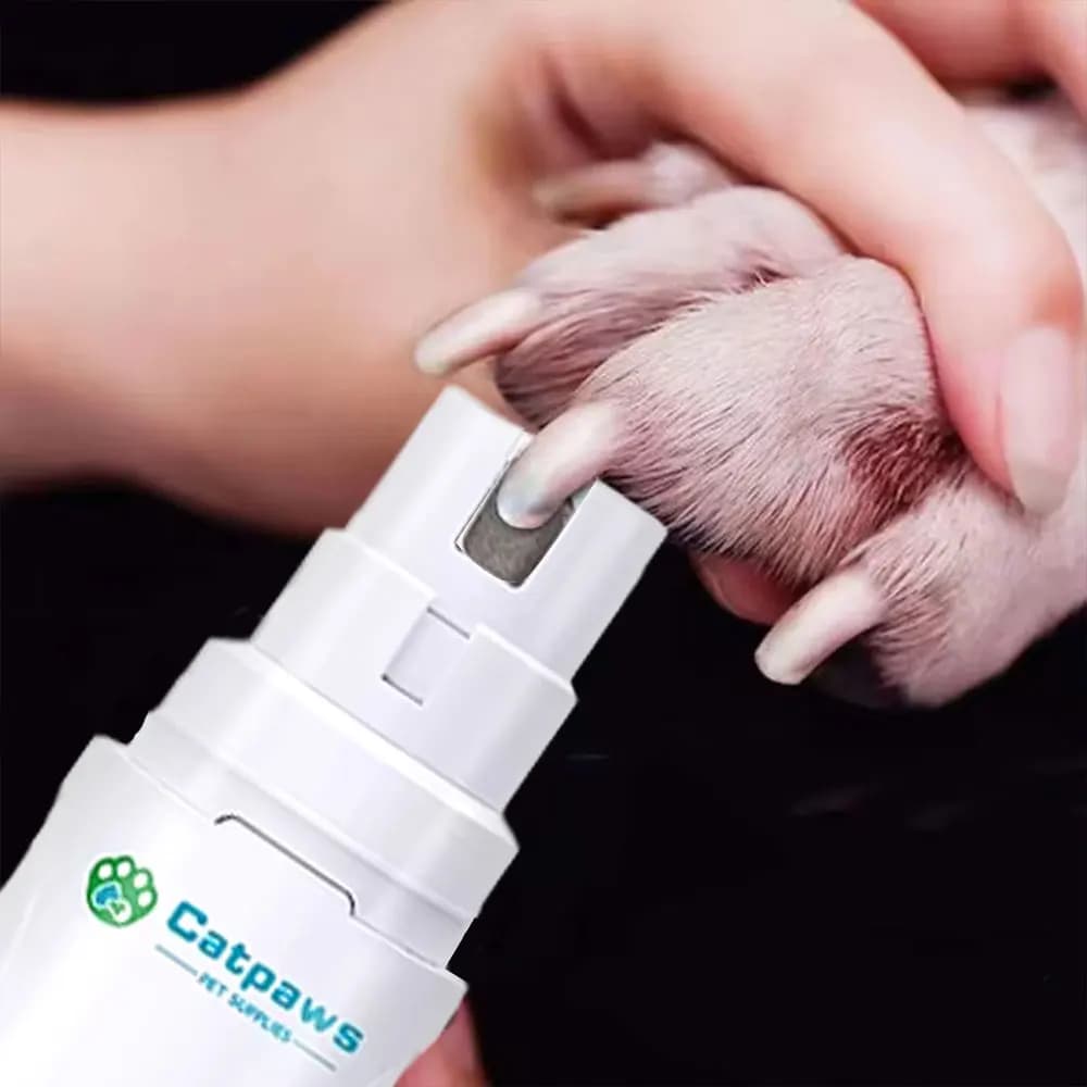 Smerigliatrice elettrica per unghie per animali domestici Tagliaunghie elettrico ricaricabile USB Tagliaunghie per cani elettrico silenzioso Zampe per gatti Strumenti per toelettatura delle unghie