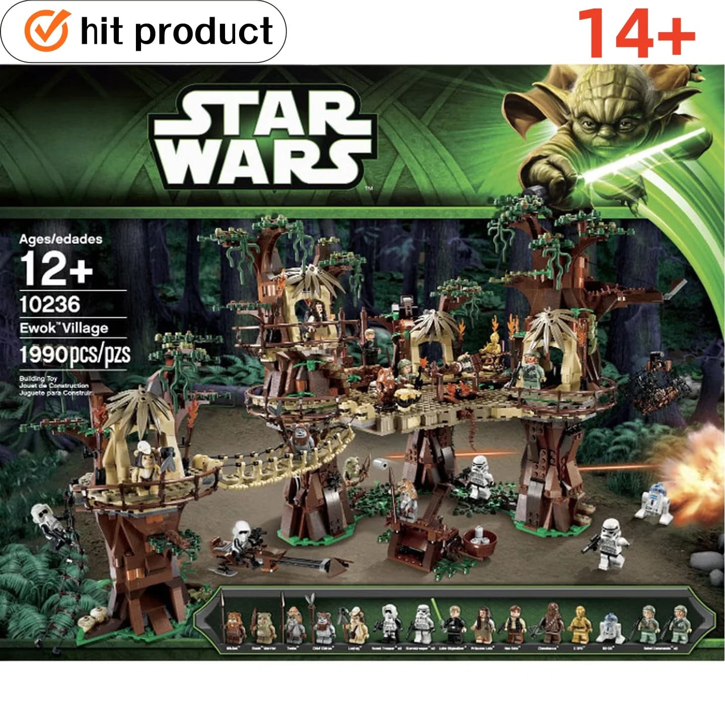IN MAGAZZINO 1990PCS Star Plan Wars Ewok Village Building Blocks Giocattoli Mattoni per Bambini Compatibile con 10236 Regalo Di Natale