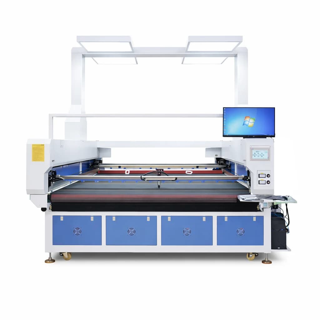 Co2 Engraving Cutting Machine for Fabric 6090 1814 1820 1825 1830Textile Sublimation Paper Felt Digital with Water Cooling