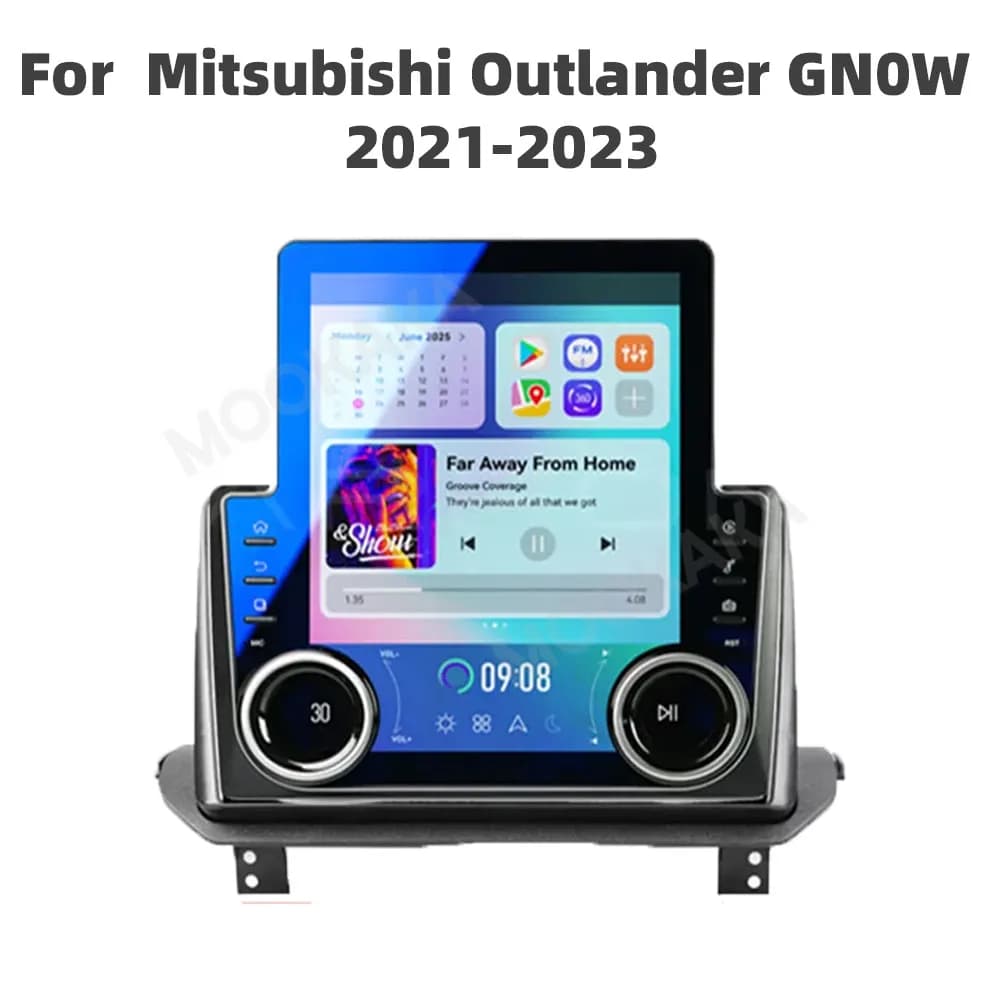 For Mitsubishi Outlander GN0W 2021-2023 Car Radio Andriod 13 Carplay Auto Tesla Style Multimedia Player GPS Stereo Head Unit BT