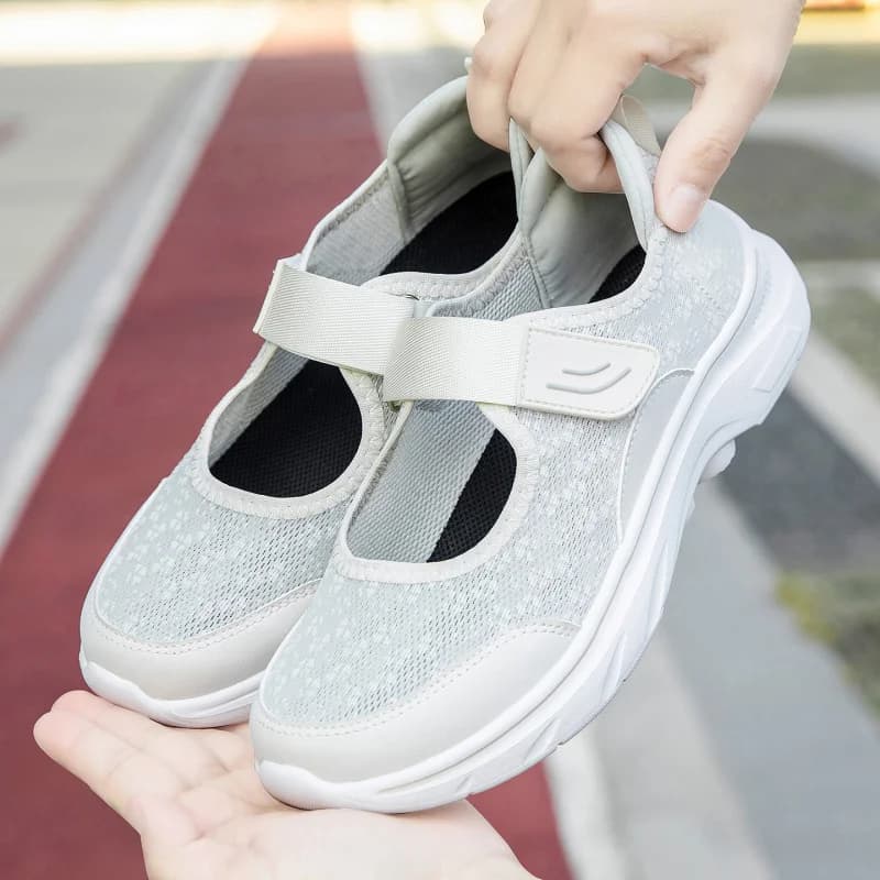 Scarpe da donna traspiranti, sneakers da donna alla moda, scarpe casual in rete traspirante, scarpe da lavoro da donna