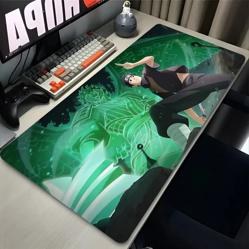 Mouse Mat Gaming accessories Office PC Gamer N-Naruto Uchiha Shisui Keyboard Mat Anti-slip desk mat Big game mouse pad for anime