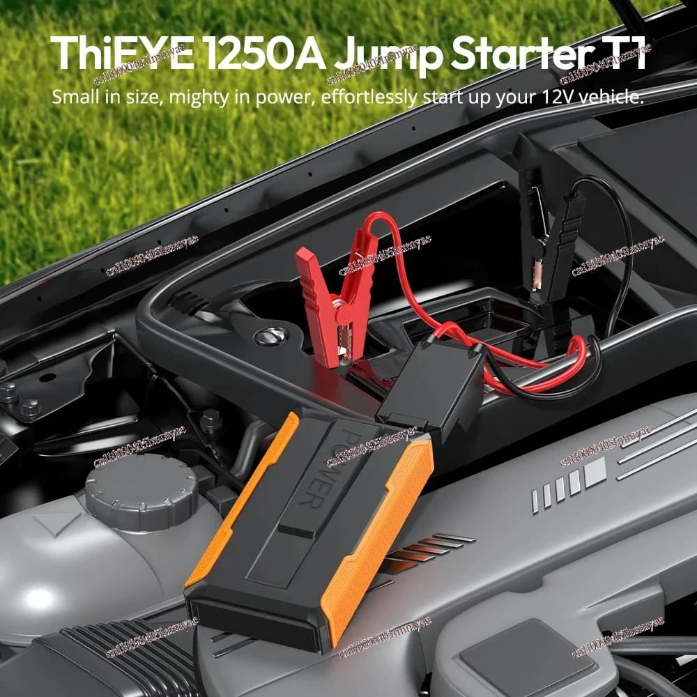 7200mAh Car Jump Starter Power Bank 1250A Batteria portatile Booster Caricatore Dispositivo di avviamento 12V Batteria per auto Booster