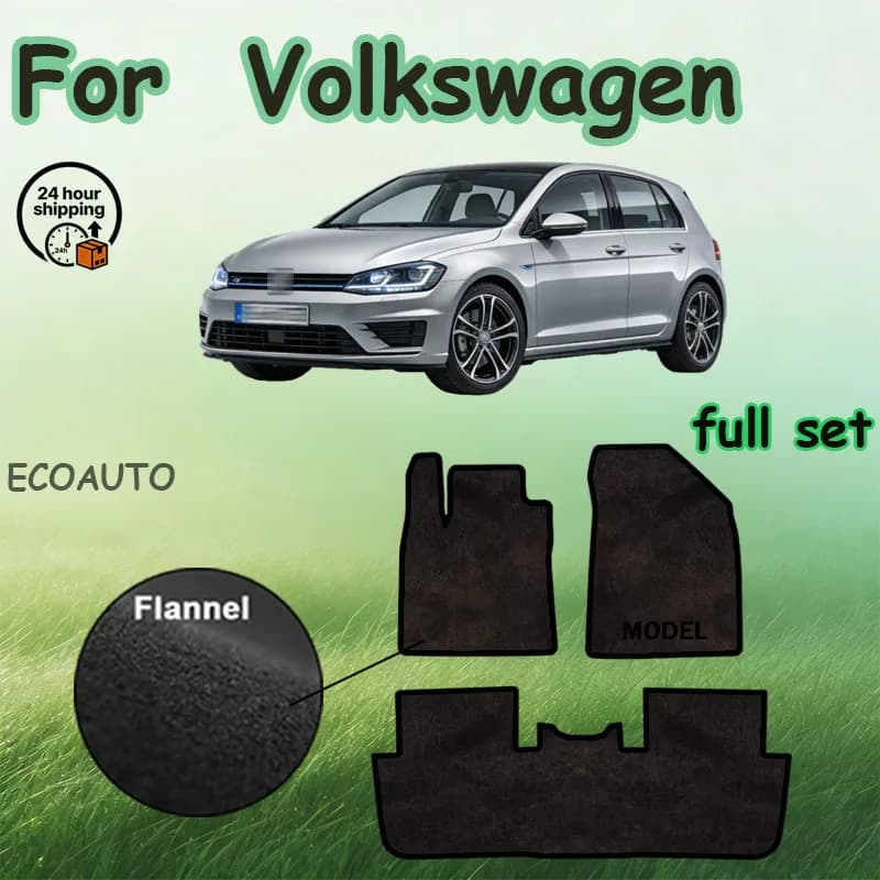 VW Volkswagen Golf 7 E-Golf GTE GTD GTI R Mk7 5 doors 2014~2019 Hatchback, non-slip carpets