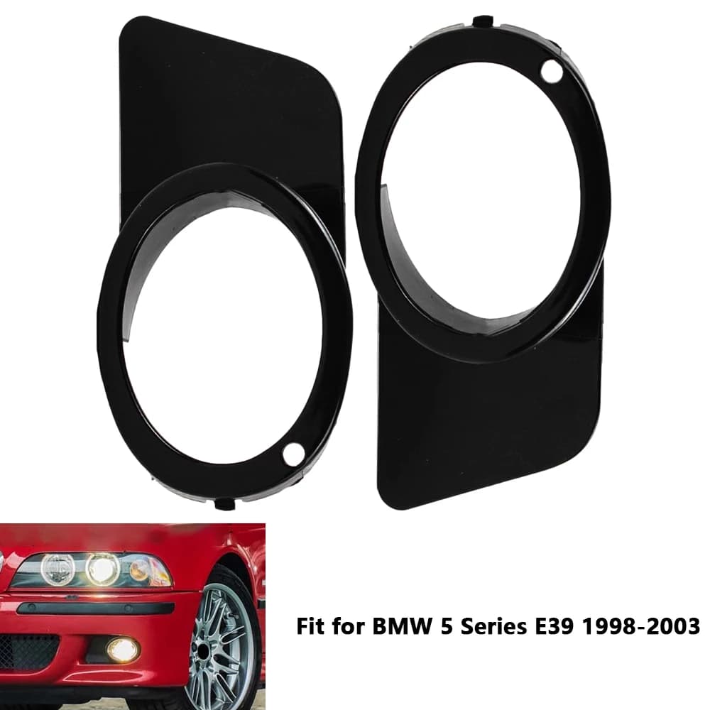 2 pezzi paraurti anteriore copertura della luce cornice fendinebbia per BMW serie 5 E39 M5 1998 1999 2000 2001 2002 2003 51112496283 51112496284