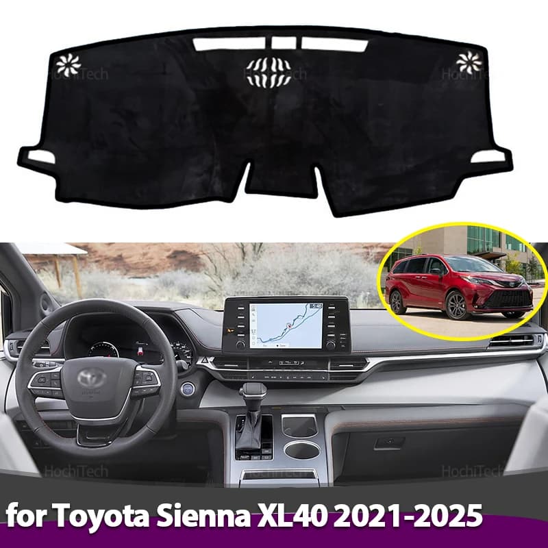 Per Toyota Sienna XL40 2021 2022 2023 2024 2025 Cruscotto Bordo di Copertura Anti-Slip Zerbino Proteggere Pad Auto Parasole Tappeto Tappeto