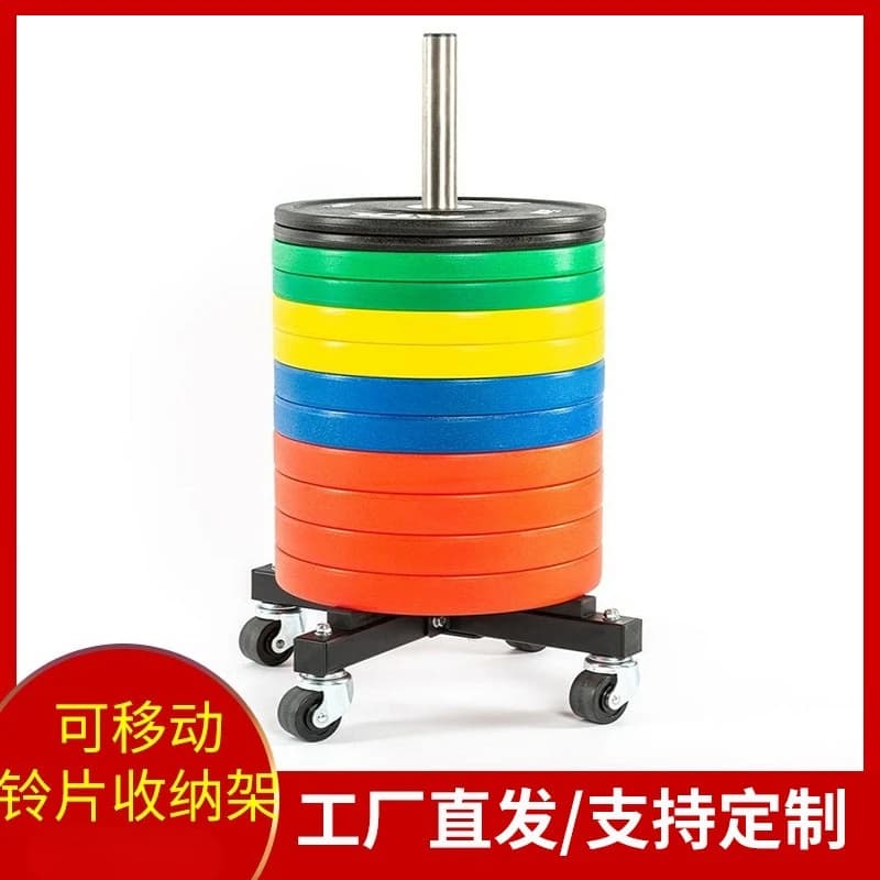 Vertical Mobile Support for Weights with Wheels, Organizer for Libraries
